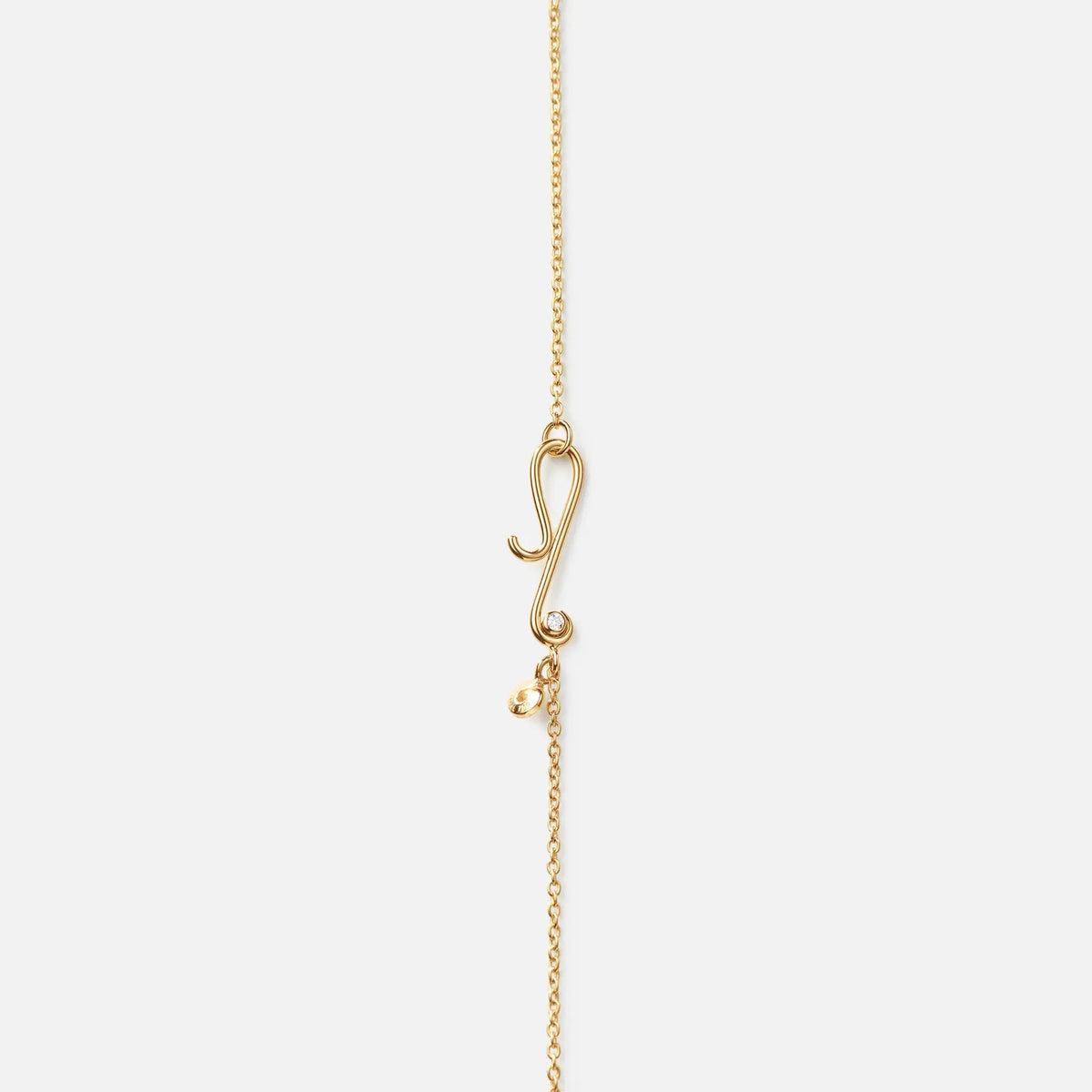 Collier 18K Gold Necklace w. Diamonds