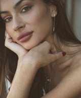 Hanging Bar Ohrring aus 18K Gold mit Diamant