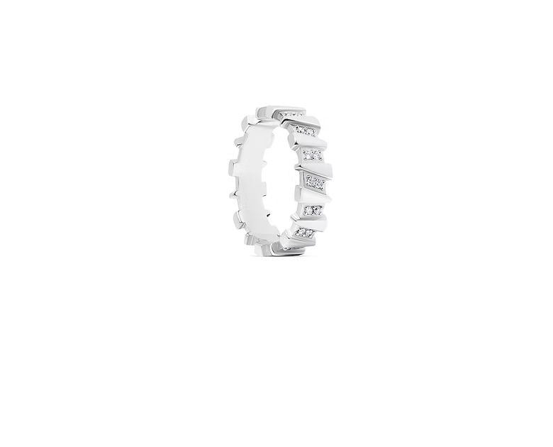 Duality 12 14K eller 18K Guld, Hvidguld eller Rosaguld Ring m. Diamanter