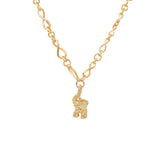 Elefant Pavé 18K Gold Pendant w. Orange & Brown Diamonds