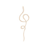 Love Bands Twirl 18K Gold Earring w. Diamonds