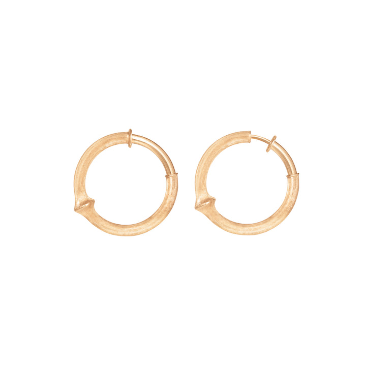 Large Nature 18K Gold Hoops