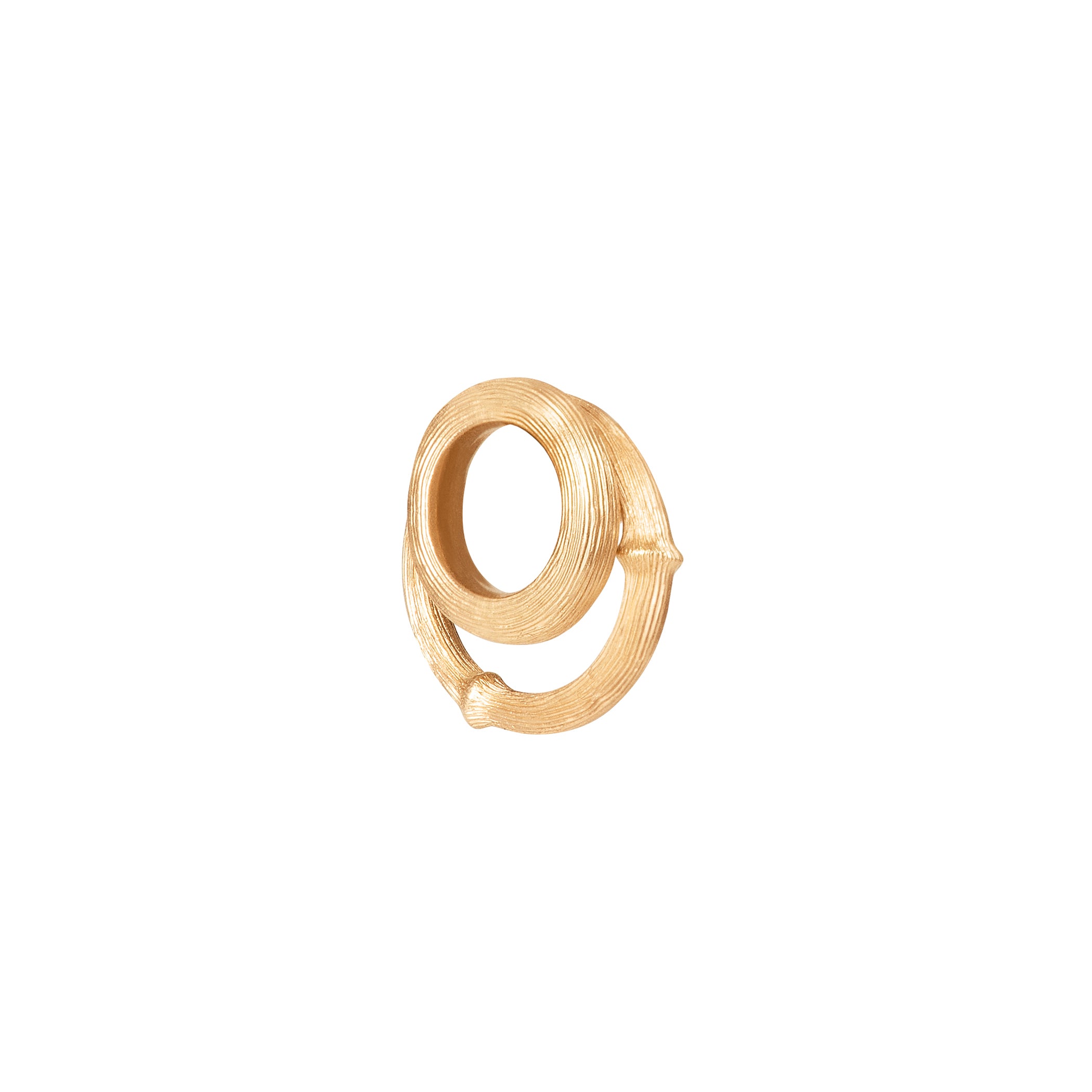 Nature Duo Ohrring aus 18K Gold-Anhänger