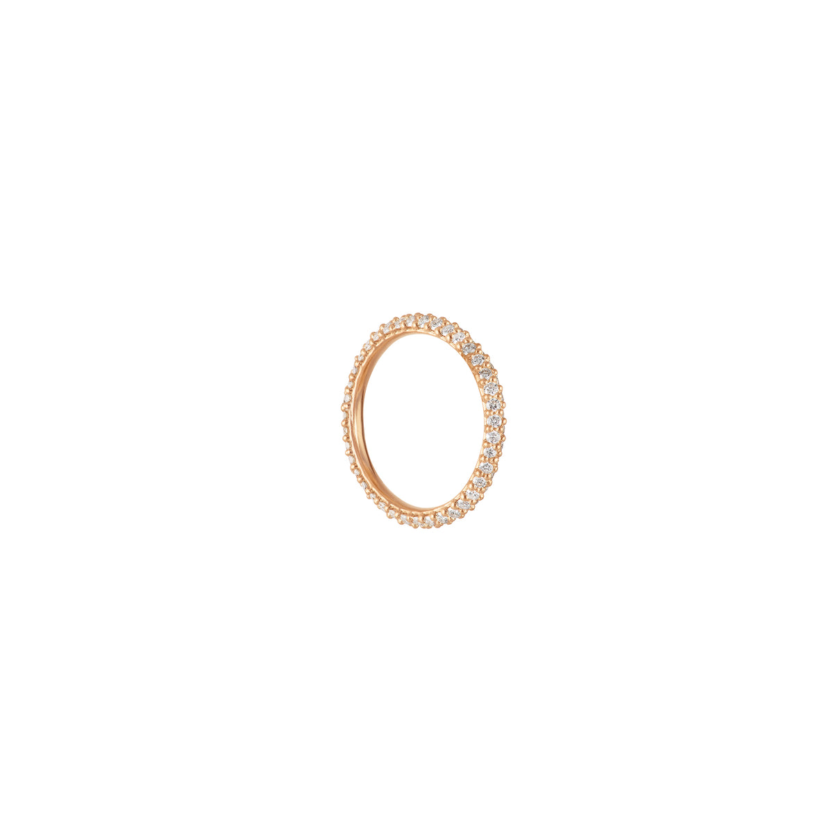 Big Nature Ohrring aus 18K Gold-Anhänger I Diamanten