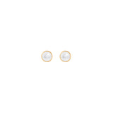 Lotus 18K Gold Studs w. Pearls