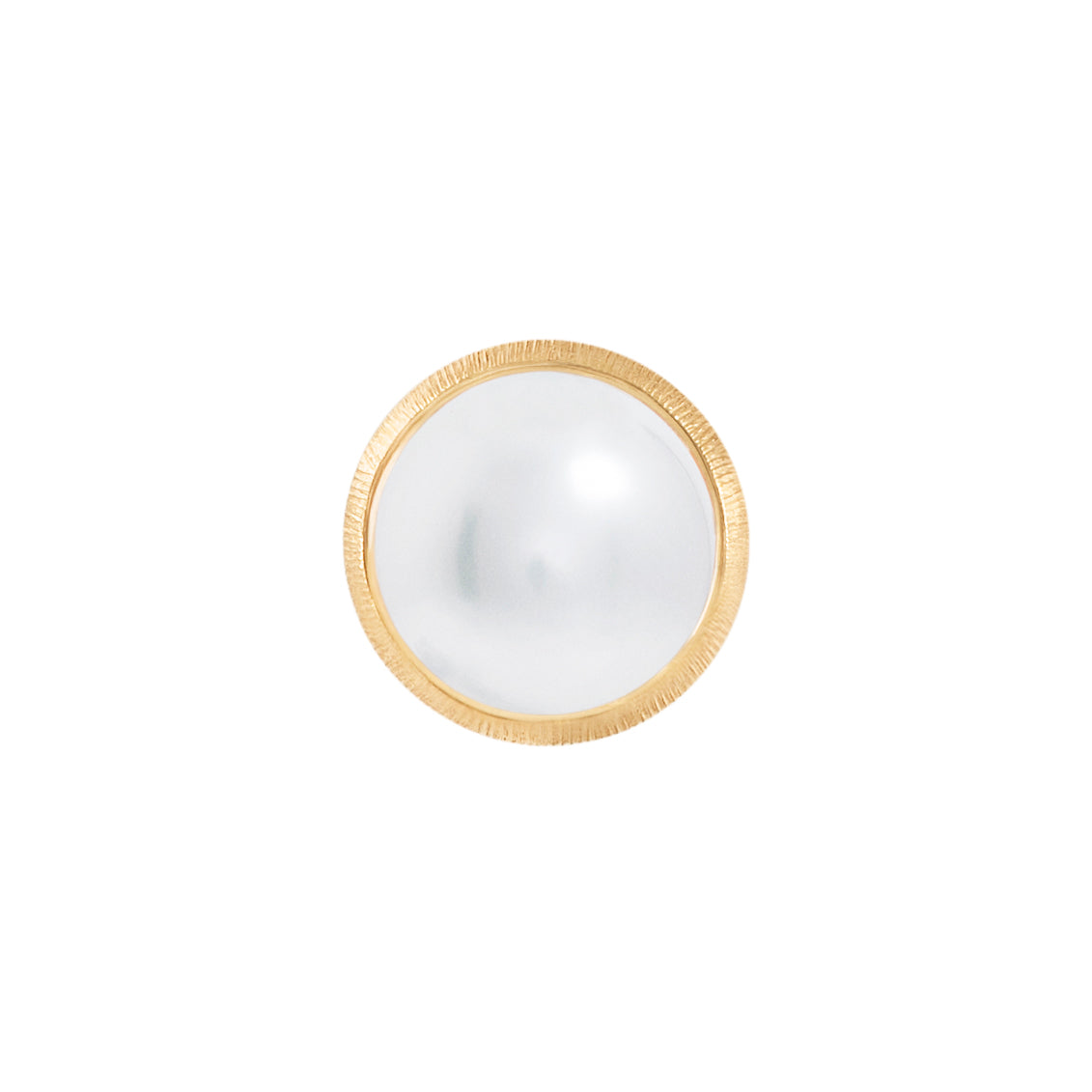 Lotus 18K Gold Studs w. Pearls