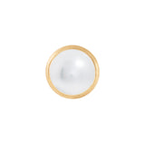 Lotus 18K Gold Studs w. Pearls