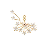 Shooting Star 18K Rosegold Earring Pendant w. Diamonds
