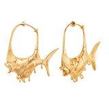 Young Fish Large 18K Gold Earrings