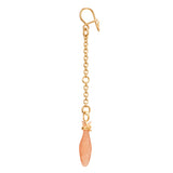 Young Fish 18K Gold Earring-Pendant w. Blush Fish