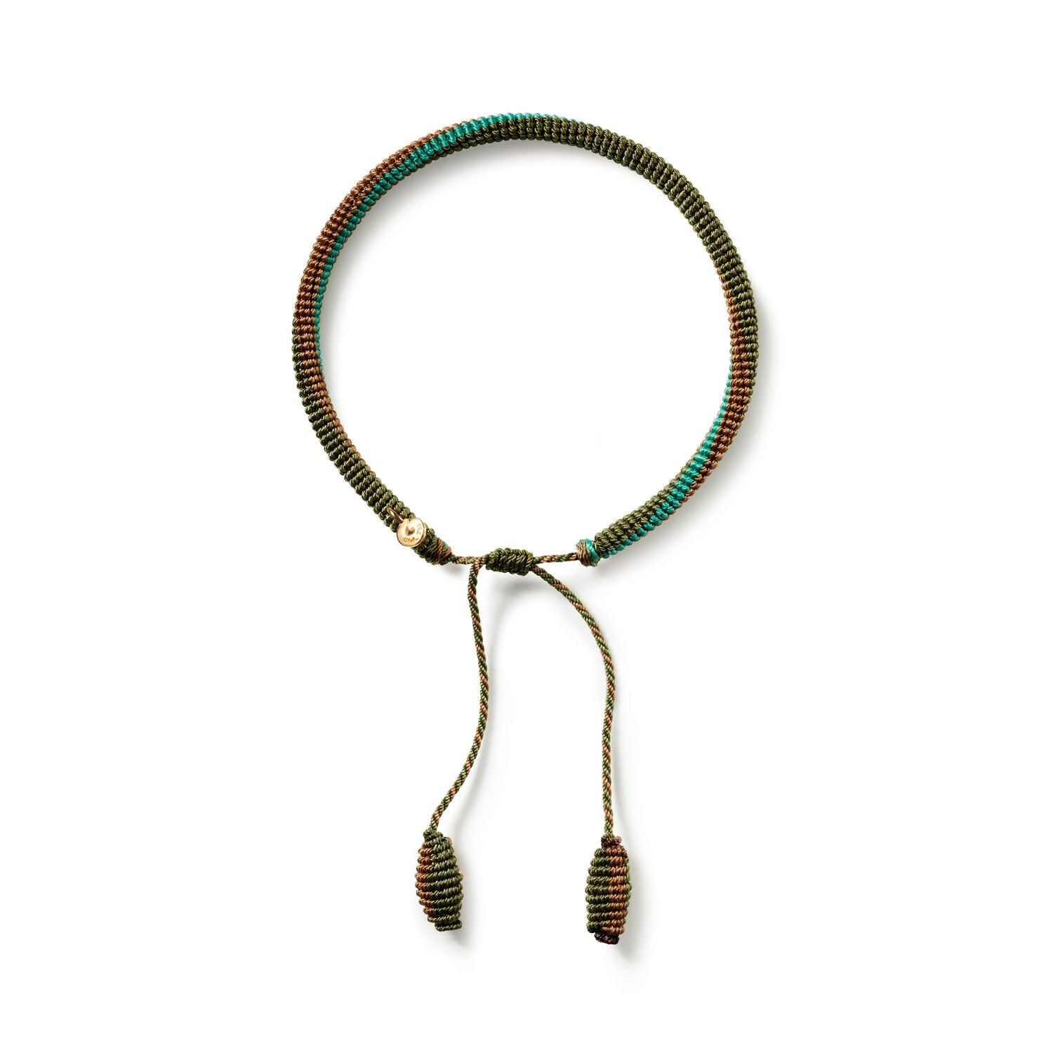Life Mocha Brun & Blå 18k Guld Armbånd