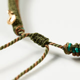 Life Mocha Blue & Brown 18K Gold Bracelet