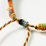 Life Seaside Blue & Orange 18K Guld Armbånd