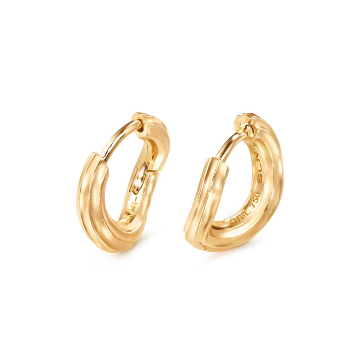 Under The Sea Mini 18K Gold Hoops