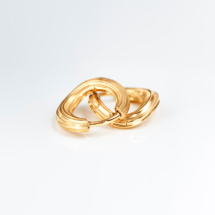 Under The Sea Mini 18K Gold Hoops