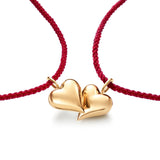 Red Heart 18K Gold Bracelet w. Magnet