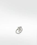 Leaf 14K Whitegold Earring w. Lab-Grown Diamonds