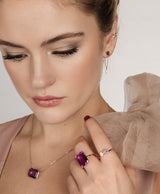 Leaf 14K Whitegold Earring w. Lab-Grown Diamonds