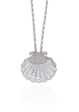 Aphrodite 14K Halskette aus Weißgold m. Diamanten