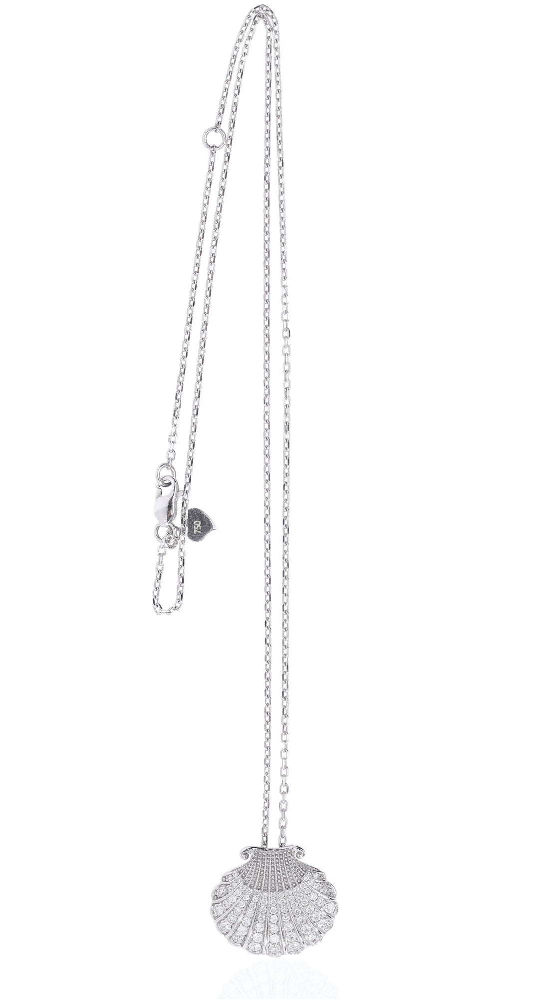 Aphrodite 14K Whitegold Necklace w. Diamonds