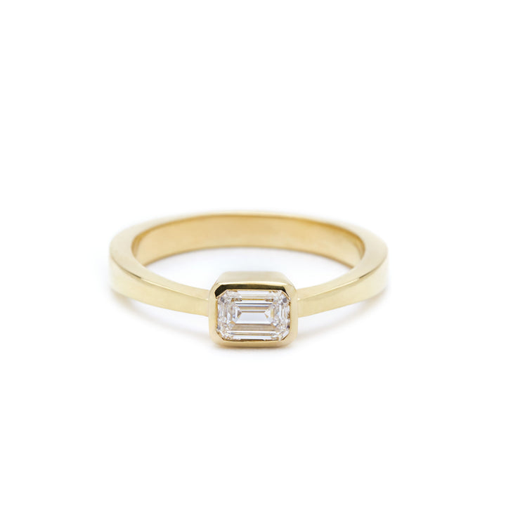 Affinity Goldring aus 18K Weißgold oder Rosegold I Labor-Diamanten