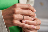 Alliance 14K eller 18K Guld Ring m. Sorte Lab-Grown Diamanter