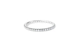 Allianz 14k oder 18k Weißgoldring w. Diamanten gewachsen