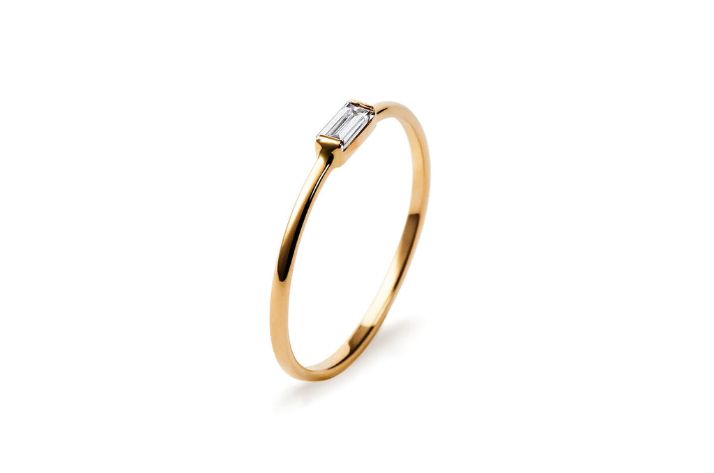 Baguette Diamant 14K Guld Ring