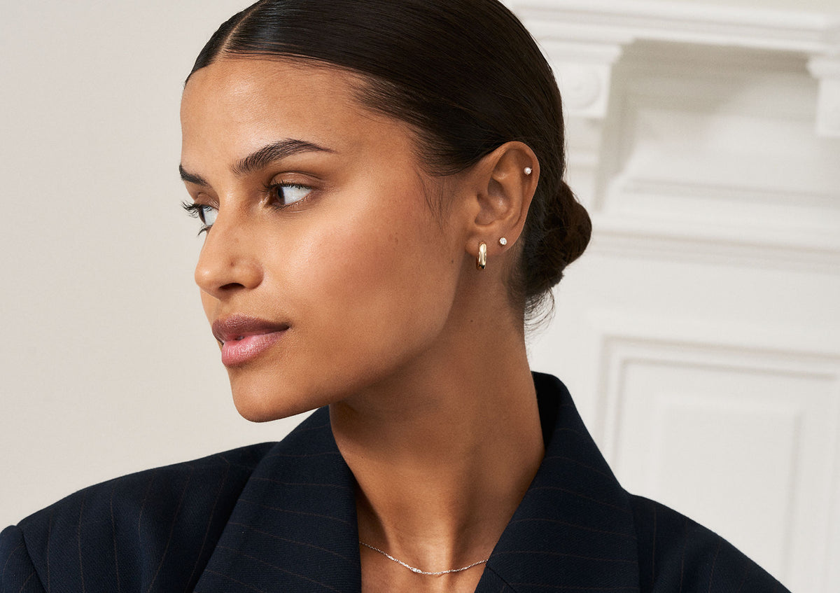 Bold 14K Gold Hoops