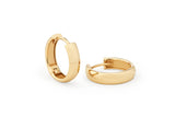 Bold 14K Gold Hoops