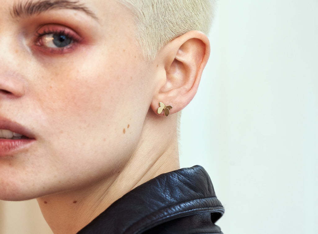 Butterfly 14K Gold Earrings