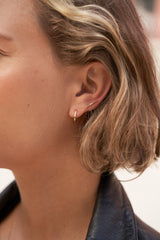 Chain 14K Gold Huggies