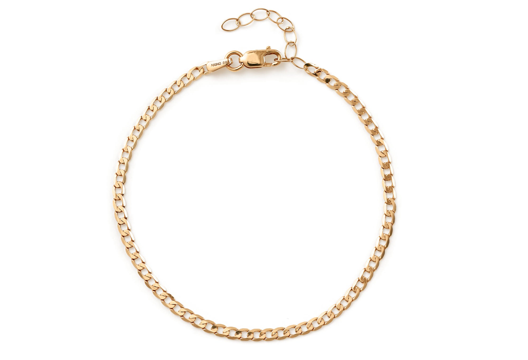 Bordsteinkette 14K Goldarmband