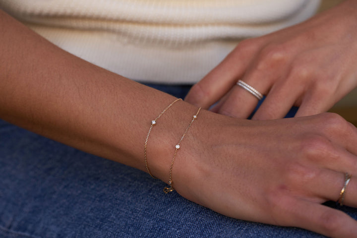 Diamant 14K Goldarmband