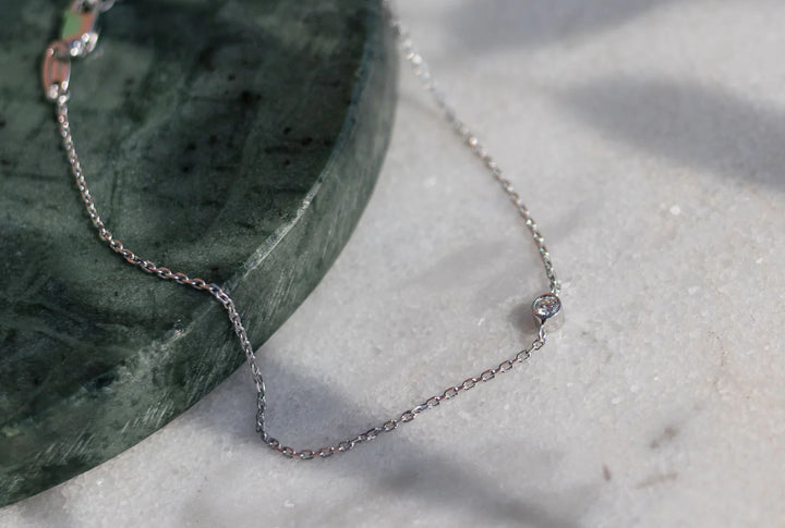 Diamant 14K Hvidguld Armbånd