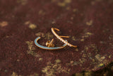 Diamonds Suspender 14K Gold Earring