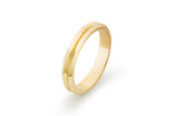 Doppelmesserkante 14k goldener Ring