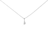 Drop 14K Whitegold Necklace