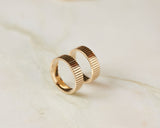Facet Wide 14K Guld Ring