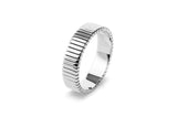 Facet Wide 14K Whitegold Ring