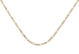 Figaro Chain 14K Gold Necklace