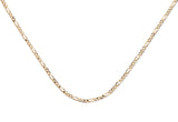 Figaro Chain 14K Gold Necklace