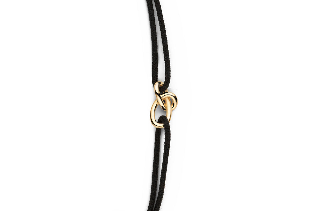 Gold Knot 14K Gold Cord Bracelet