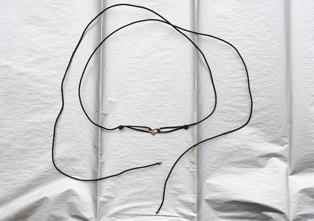 Gold Knot 14K Gold Cord Necklace