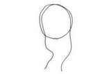 Gold Spiral Cord 14K Whitegold Cord Necklace