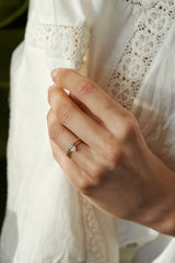 Oval Cut 14K eller 18K Guld Ring m. 0.5ct Lab-Grown Diamant