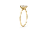 Oval Cut 14 oder 18k Gold Ring w. 1,0 CT Laborgewachsener Diamant