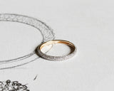 Pavè Alliance 14k oder 18k Goldring