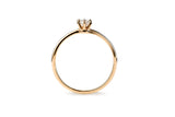 Six Prong 14K eller 18K Guld Ring m. 0.3ct Lab-Grown Diamant
