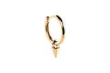 Spike 14K Gold Hoop Charm